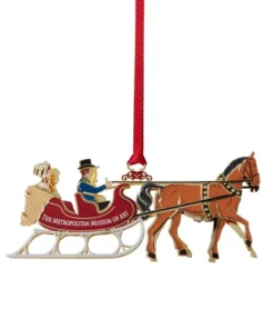 Currier & Ives Winter Sleigh Ornament