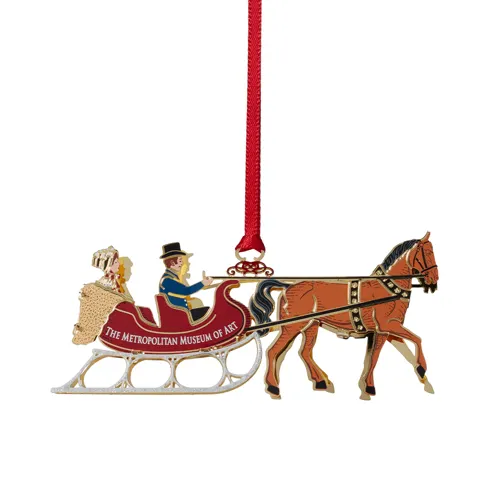 Currier & Ives Winter Sleigh Ornament